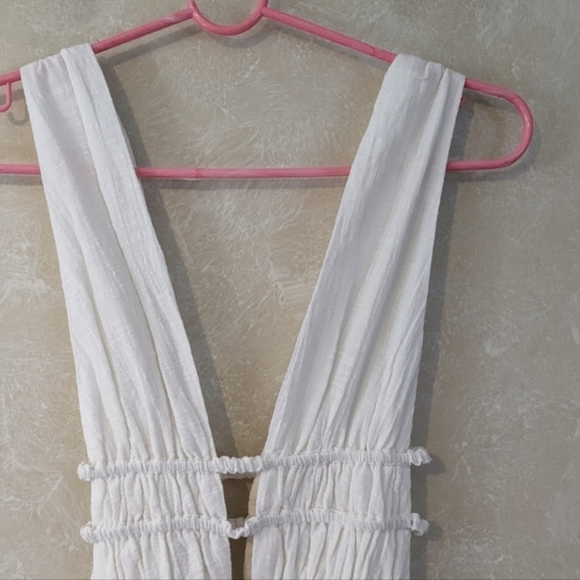 L*Space Kira Swim Cover-up Dress Cream White - Picture 6 of 8